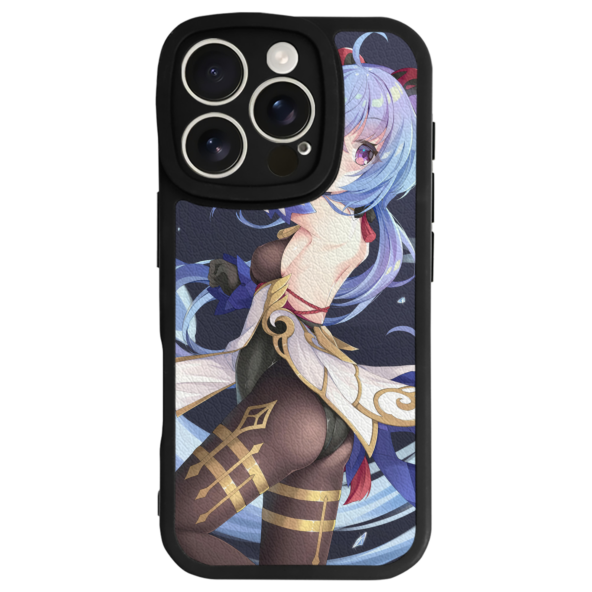 げんし神 genshin 【iPhone 16シリーズ対応】シリコンスマホケース（レザー調） 材質：シリコン